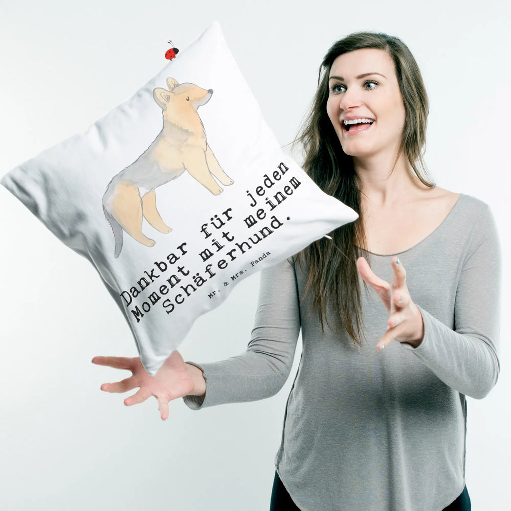 Cushion German Shepherd moment pillows, 40 x 40, sofa, pillow case, Pillow, bedroom, couch, fluffy, settee, 40x40, cushion, soft, pad, bed, Dog, dog breed, purebred dog, dog owner, gift, animal lover, giving, puppy