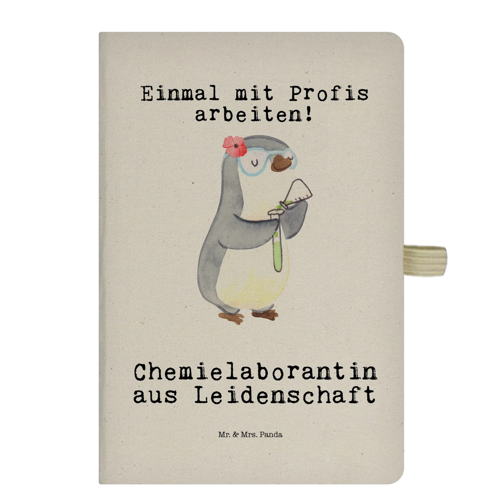 Bawełniany notatnik DIN A4 laborantka chemiczna Pasja Zawód, Wykształcenie, Jubileusz, Pożegnanie, Emerytura, Kolega, Koleżanka, Prezent, Dawać, Pracownik, Współpracownik, Firma, Dziękuję, Dziękuję bardzo