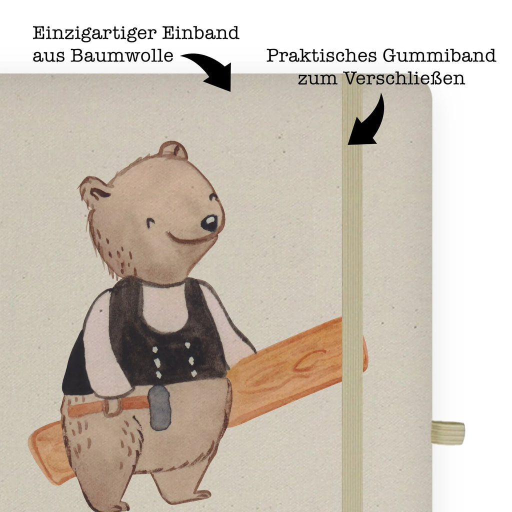 Cotton notebook Carpenter Heart notepad, notes, writing book, address book, diary, notebook, sketchbook, entry book, journal, gift, gift idea, best, farewell gift, passing exam, anniversary, retirement, promotion, job start, sayings, funny, profession