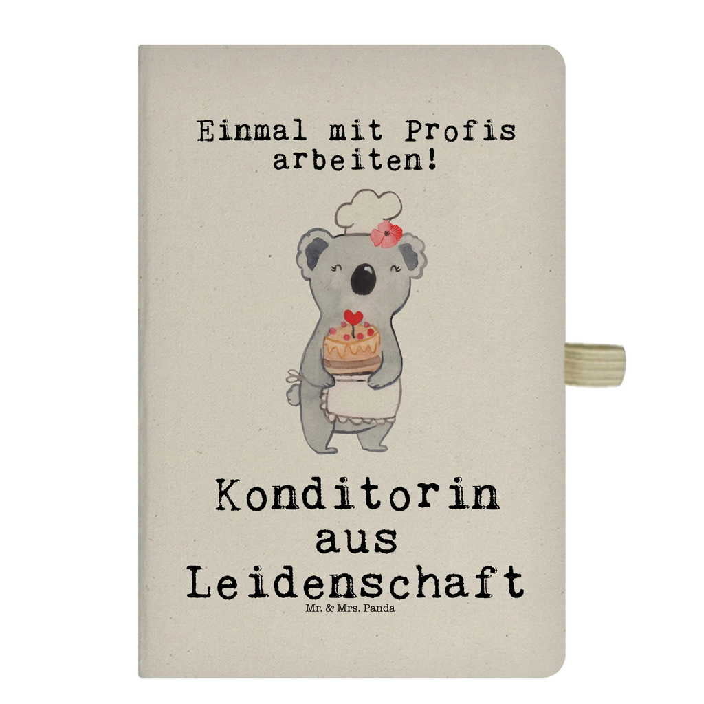 Bawełniany notatnik DIN A4 cukierniczka Pasja Zawód, Wykształcenie, Jubileusz, Pożegnanie, Emerytura, Kolega, Koleżanka, Prezent, Dawać, Pracownik, Współpracownik, Firma, Dziękuję, Dziękuję bardzo
