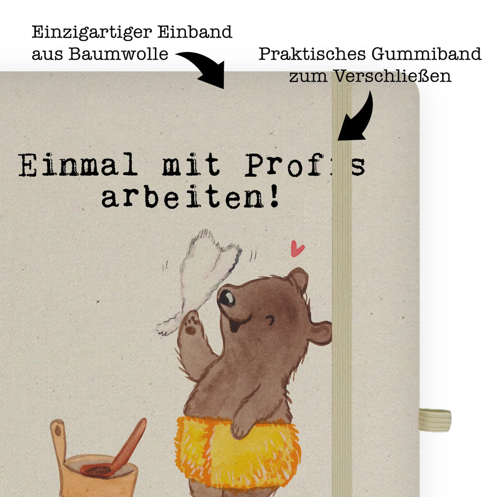 Bawełniany notatnik DIN A4 Mistrz sauny Pasja Zawód, Wykształcenie, Jubileusz, Pożegnanie, Emerytura, Kolega, Koleżanka, Prezent, Dawać, Pracownik, Współpracownik, Firma, Dziękuję, Dziękuję bardzo