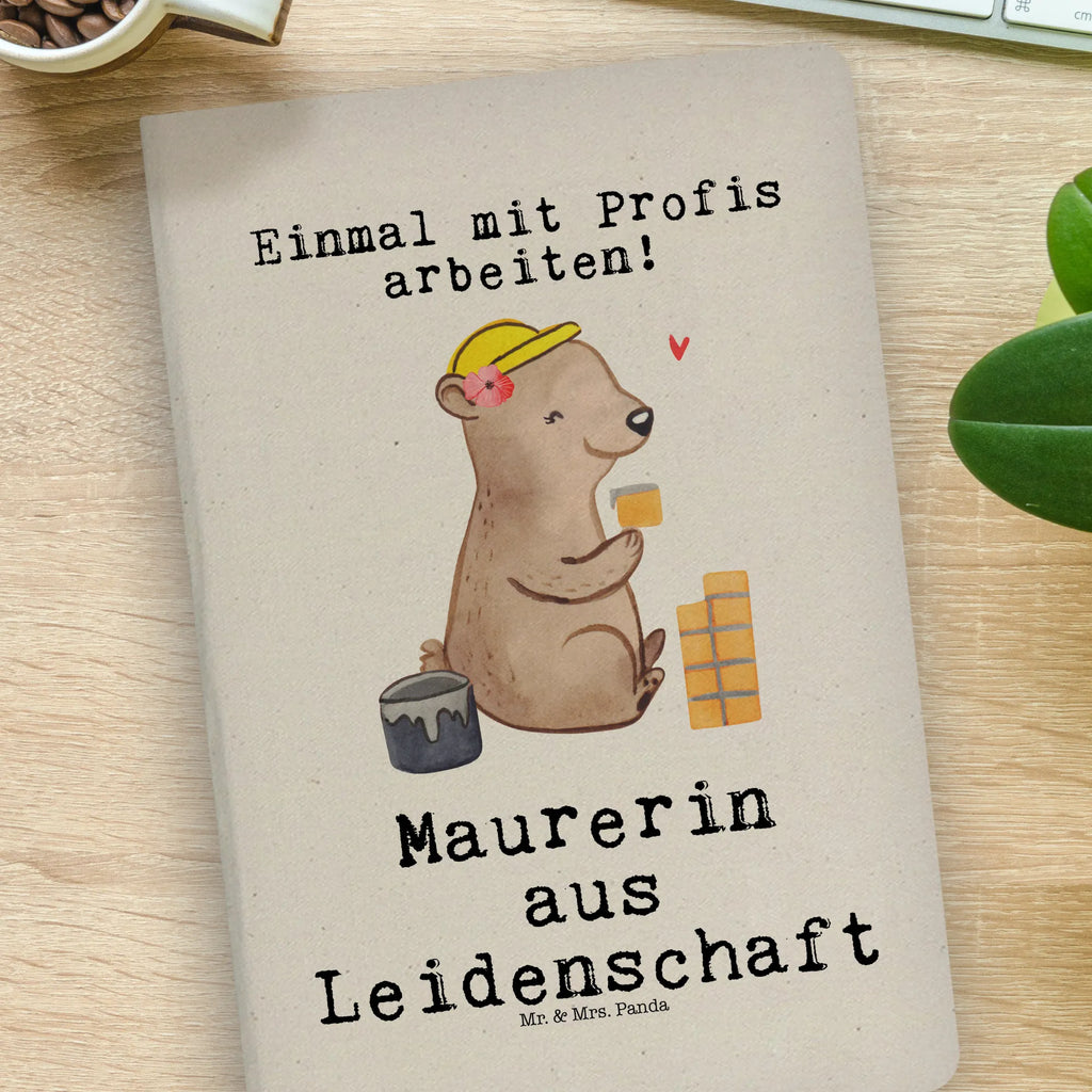 Cotton notebook bricklayer Passion writing book, journal, entry book, notepad, notes, address book, sketchbook, diary, notebook, gift, gift idea, best, farewell gift, passing exam, anniversary, retirement, promotion, job start, sayings, funny, profession