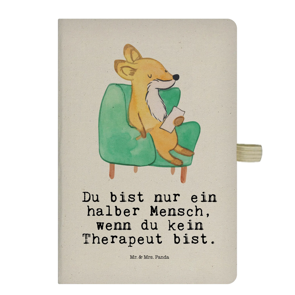 Bawełniany notatnik DIN A4 terapeuta Serce Zawód, Wykształcenie, Jubileusz, Pożegnanie, Emerytura, Kolega, Koleżanka, Prezent, Dawać, Pracownik, Współpracownik, Firma, Dziękuję, Dziękuję bardzo