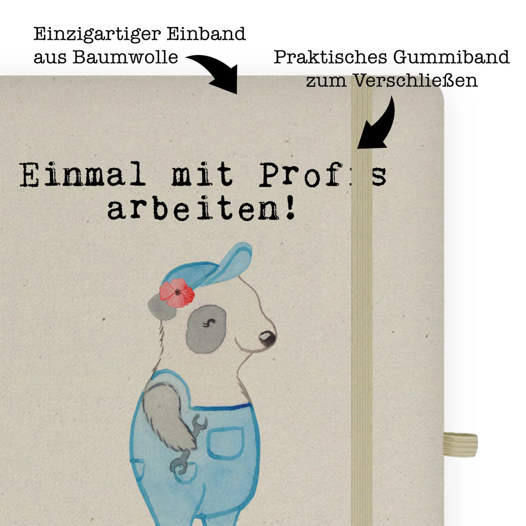 Bawełniany notatnik DIN A4 instalatorka pasja Zawód, Wykształcenie, Jubileusz, Pożegnanie, Emerytura, Kolega, Koleżanka, Prezent, Dawać, Pracownik, Współpracownik, Firma, Dziękuję, Dziękuję bardzo