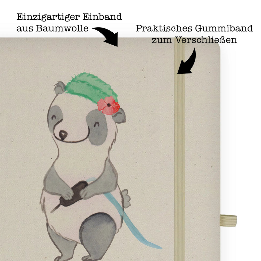 Bawełniany notatnik DIN A4 Tatuażystka serce Zawód, Wykształcenie, Jubileusz, Pożegnanie, Emerytura, Kolega, Koleżanka, Prezent, Dawać, Pracownik, Współpracownik, Firma, Dziękuję, Dziękuję bardzo