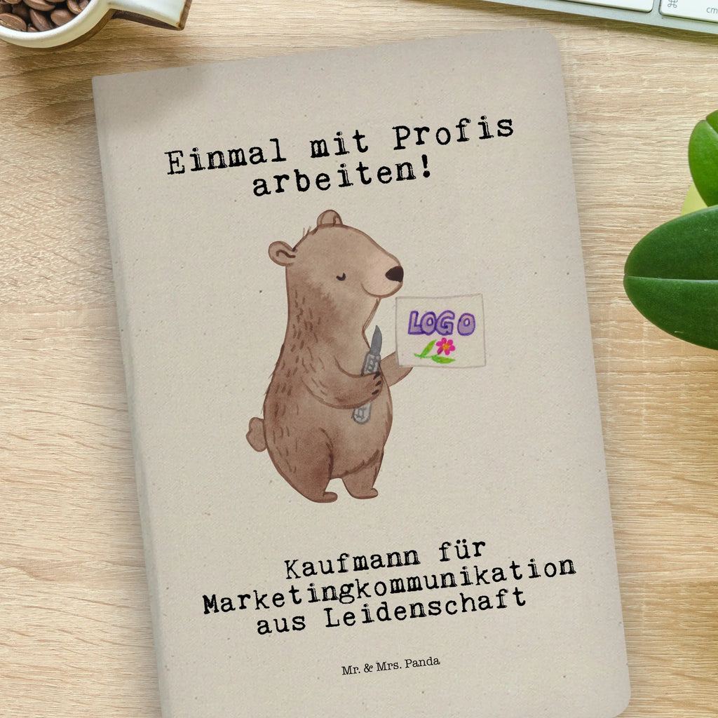 Cotton notebook Management Assistant for Marketing Communications Passion address book, diary, writing book, journal, notes, entry book, notepad, sketchbook, notebook, gift, gift idea, best, farewell gift, passing exam, anniversary, retirement, promotion, job start, sayings, funny, profession