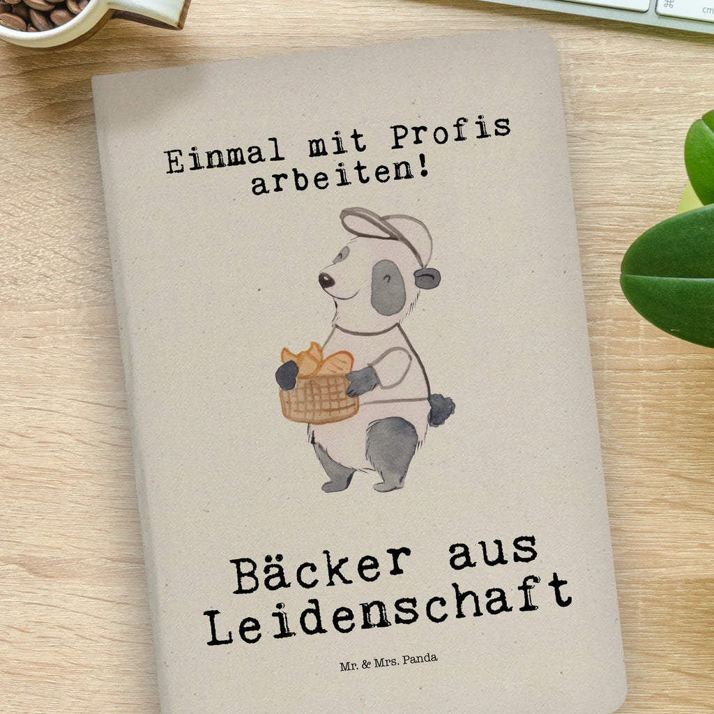 Cotton notebook Baker passion notepad, writing book, journal, entry book, notes, notebook, diary, sketchbook, address book, gift, gift idea, best, farewell gift, passing exam, anniversary, retirement, promotion, job start, sayings, funny, profession