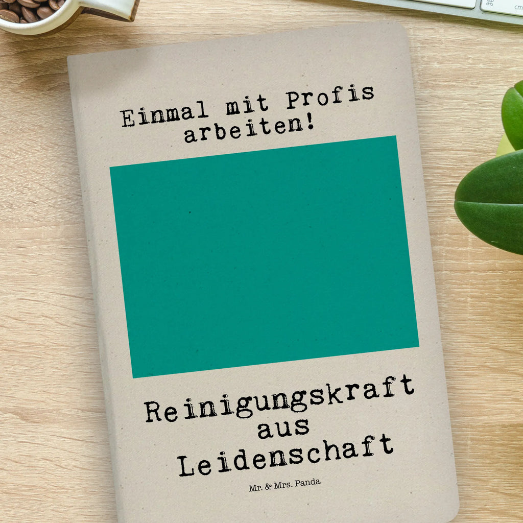 Cotton notebook Cleaning Staff Passion notebook, writing book, entry book, notepad, address book, sketchbook, notes, journal, diary, gift, gift idea, best, farewell gift, passing exam, anniversary, retirement, promotion, job start, sayings, funny, profession