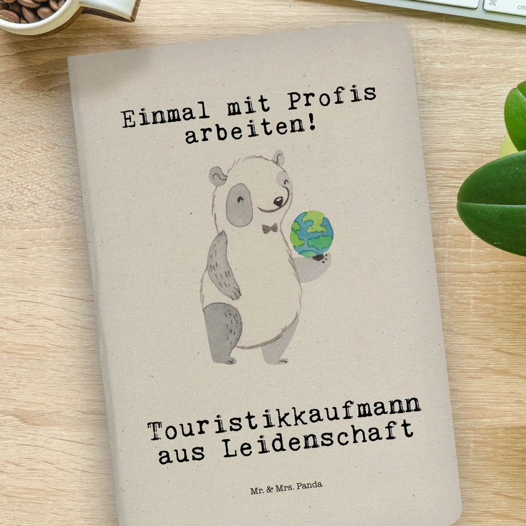 Bawełniany notatnik DIN A4 Agent turystyczny Pasja Zawód, Wykształcenie, Jubileusz, Pożegnanie, Emerytura, Kolega, Koleżanka, Prezent, Dawać, Pracownik, Współpracownik, Firma, Dziękuję, Dziękuję bardzo