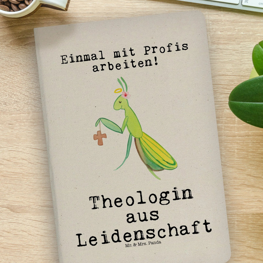 Cotton notebook Female theologian Passion notes, writing book, sketchbook, entry book, notebook, notepad, journal, diary, address book, gift, gift idea, best, farewell gift, passing exam, anniversary, retirement, promotion, job start, sayings, funny, profession