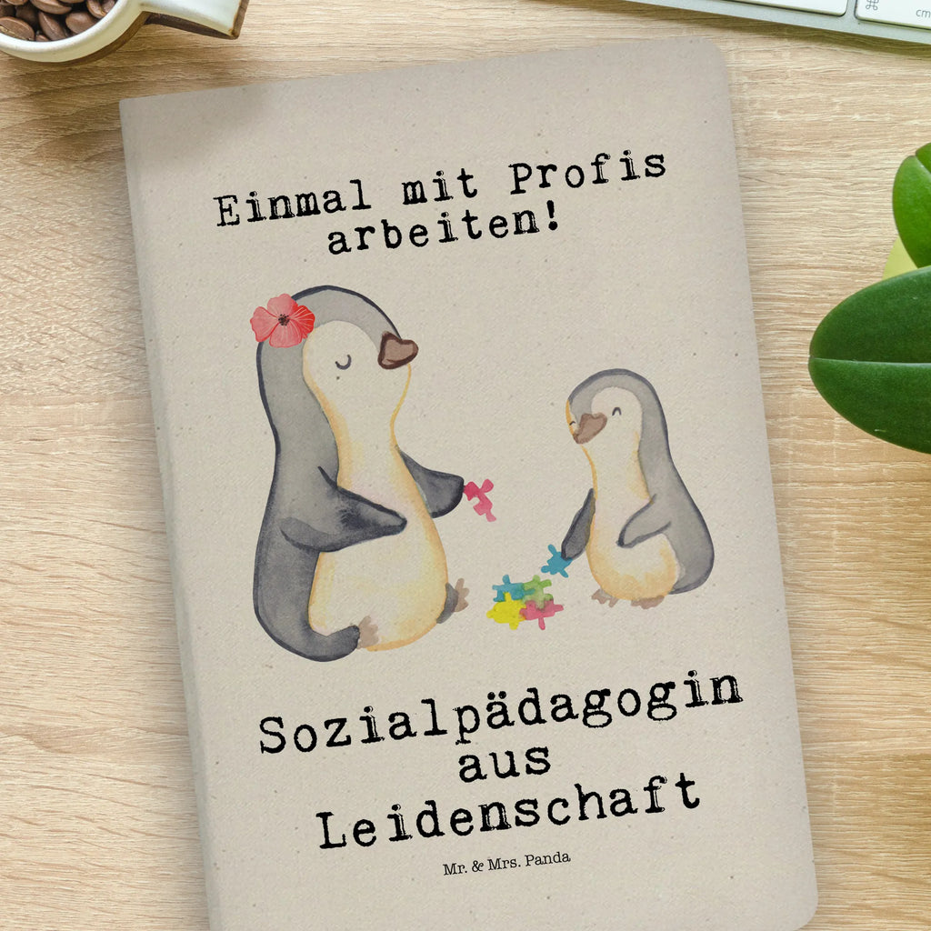 Bawełniany notatnik DIN A4 pedagog społeczny Pasja Zawód, Wykształcenie, Jubileusz, Pożegnanie, Emerytura, Kolega, Koleżanka, Prezent, Dawać, Pracownik, Współpracownik, Firma, Dziękuję, Dziękuję bardzo