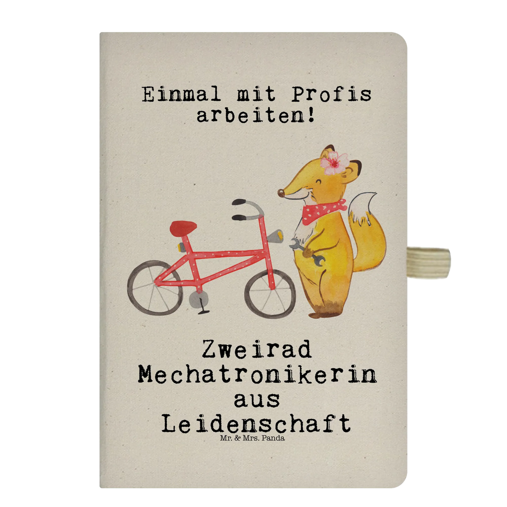 Cotton notebook Two-Wheeler Mechatronics Technician Passion notepad, diary, notes, writing book, entry book, address book, sketchbook, notebook, journal, gift, gift idea, best, farewell gift, passing exam, anniversary, retirement, promotion, job start, sayings, funny, profession