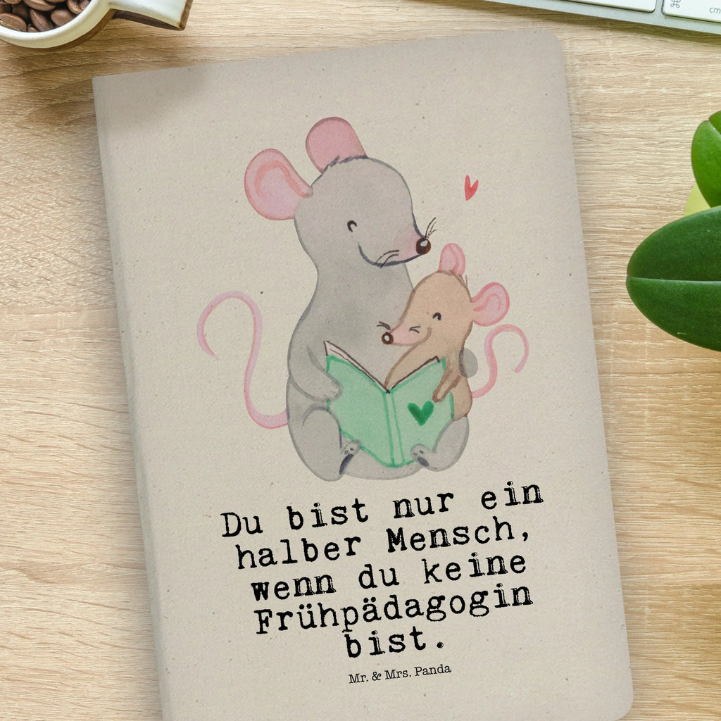 Bawełniany notatnik DIN A4 nauczycielka przedszkolna serce Zawód, Wykształcenie, Jubileusz, Pożegnanie, Emerytura, Kolega, Koleżanka, Prezent, Dawać, Pracownik, Współpracownik, Firma, Dziękuję, Dziękuję bardzo