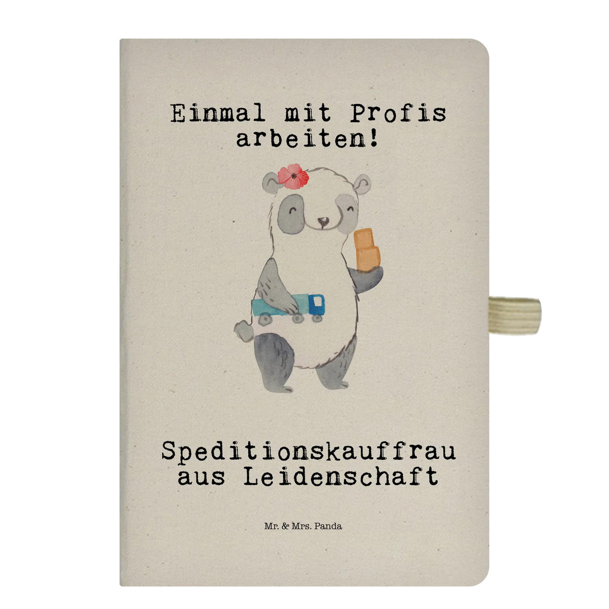Bawełniany notes DIN A5 Specjalistka ds. spedycji pasja Zawód, Wykształcenie, Prezent, Jubileusz, Pożegnanie, Emerytura, Kolega, Dziękuję, Koleżanka, Dawać, Pracownik, Współpracownik, Dziękuję bardzo