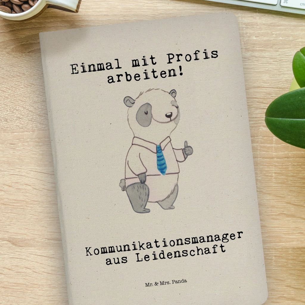 Cotton notebook Communications Manager Passion notes, address book, writing book, diary, entry book, sketchbook, notepad, journal, notebook, gift, gift idea, best, farewell gift, passing exam, anniversary, retirement, promotion, job start, sayings, funny, profession