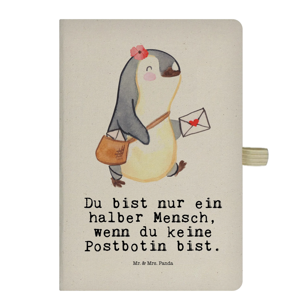 Cotton notebook mailwoman heart entry book, notepad, notes, journal, sketchbook, address book, notebook, writing book, diary, gift, gift idea, best, farewell gift, passing exam, anniversary, retirement, promotion, job start, sayings, funny, profession