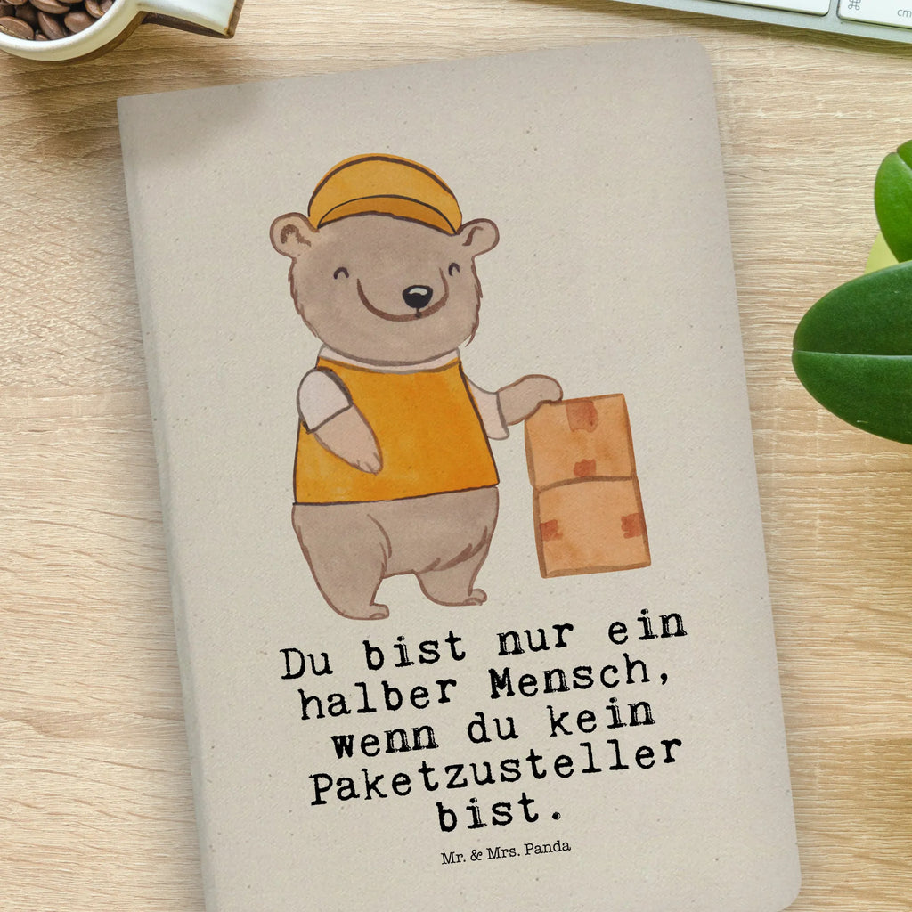 Cotton notebook Package Delivery Person heart notepad, writing book, journal, notes, diary, entry book, notebook, sketchbook, address book, gift, gift idea, best, farewell gift, passing exam, anniversary, retirement, promotion, job start, sayings, funny, profession