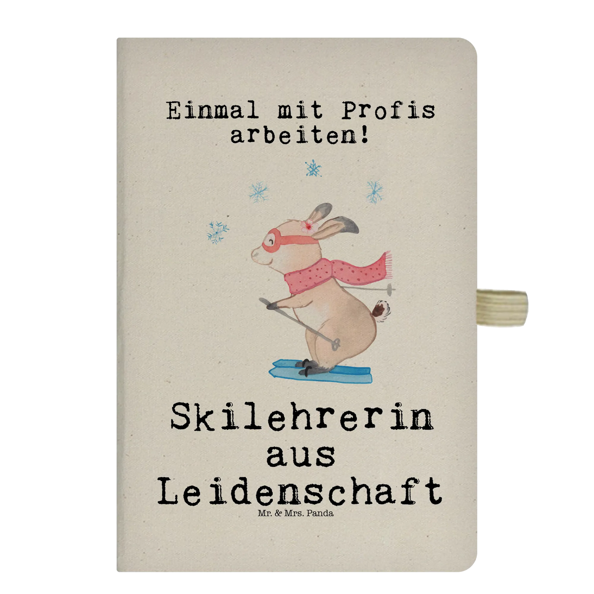Cotton notebook female ski instructor Passion notes, notepad, notebook, diary, entry book, writing book, journal, address book, sketchbook, gift, gift idea, best, farewell gift, passing exam, anniversary, retirement, promotion, job start, sayings, funny, profession