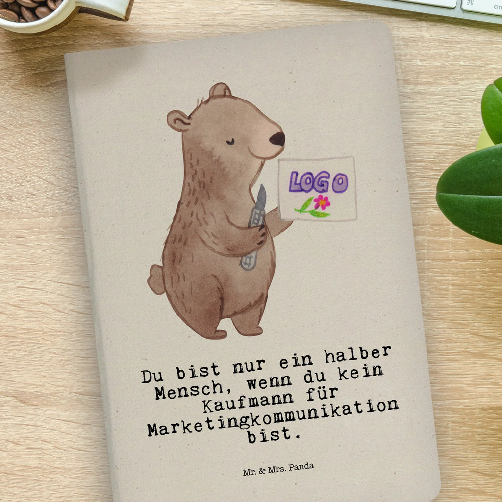 Cotton notebook Marketing Communications Specialist Heart writing book, journal, sketchbook, notes, entry book, notebook, address book, notepad, diary, gift, gift idea, best, farewell gift, passing exam, anniversary, retirement, promotion, job start, sayings, funny, profession