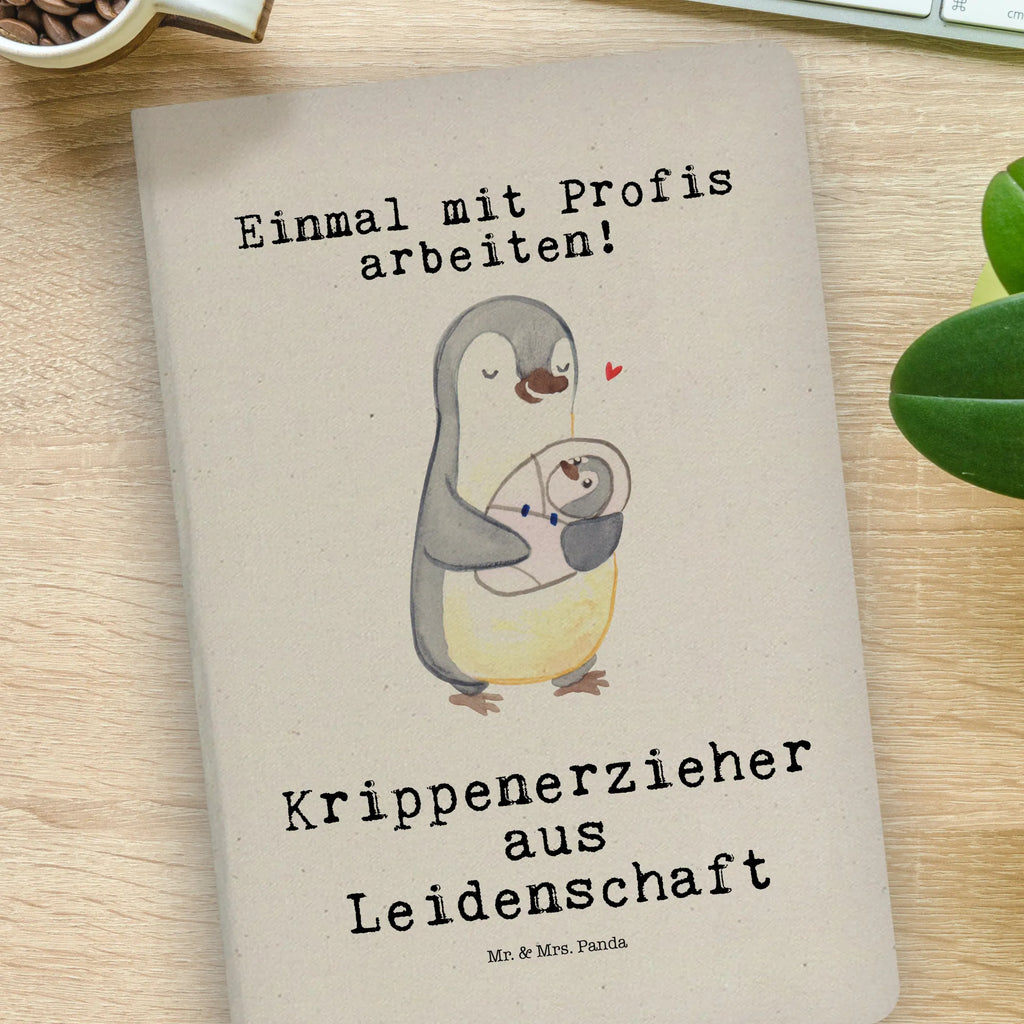 Cotton notebook Crèche teacher Passion writing book, notebook, entry book, diary, address book, notepad, sketchbook, journal, notes, gift, gift idea, best, farewell gift, passing exam, anniversary, retirement, promotion, job start, sayings, funny, profession