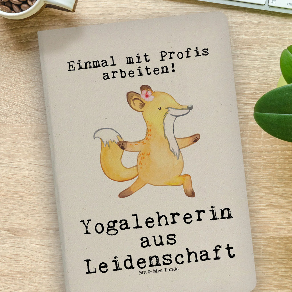 Bawełniany notatnik DIN A4 Instruktorka jogi pasja Zawód, Wykształcenie, Jubileusz, Pożegnanie, Emerytura, Kolega, Koleżanka, Prezent, Dawać, Pracownik, Współpracownik, Firma, Dziękuję, Dziękuję bardzo