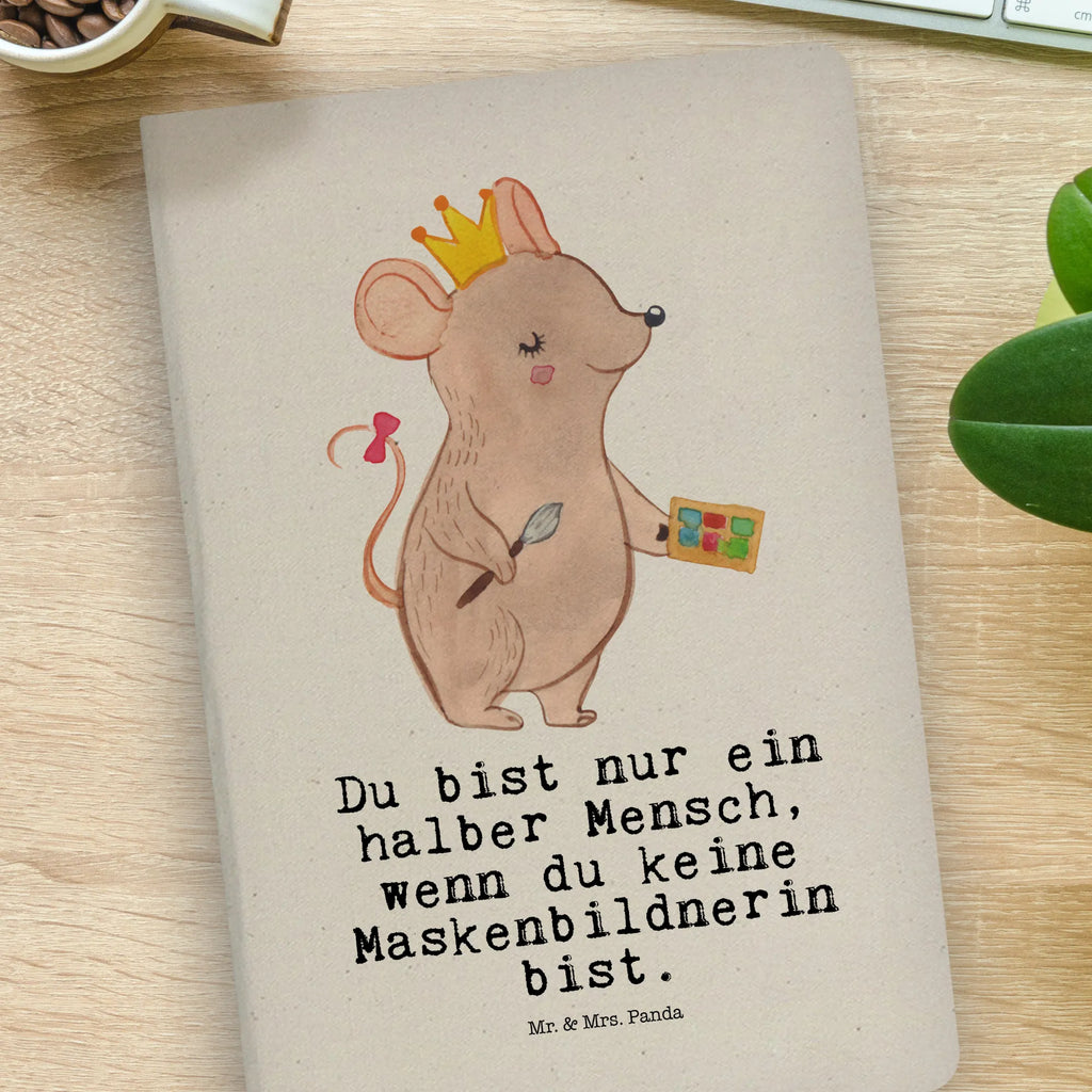 Cotton notebook Make-up artist heart address book, writing book, notepad, journal, entry book, diary, sketchbook, notebook, notes, gift, gift idea, best, farewell gift, passing exam, anniversary, retirement, promotion, job start, sayings, funny, profession