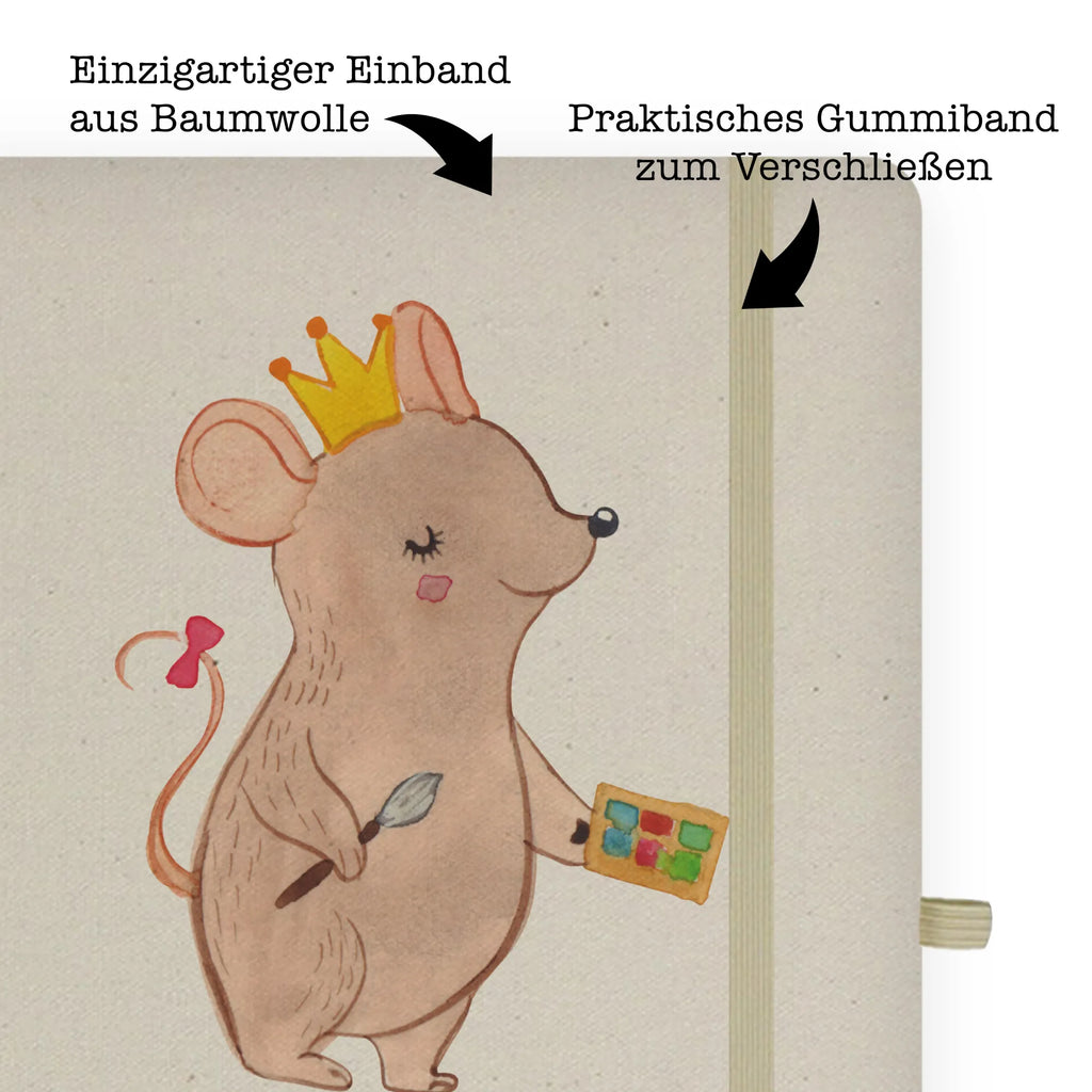 Cotton notebook Make-up artist heart address book, writing book, notepad, journal, entry book, diary, sketchbook, notebook, notes, gift, gift idea, best, farewell gift, passing exam, anniversary, retirement, promotion, job start, sayings, funny, profession