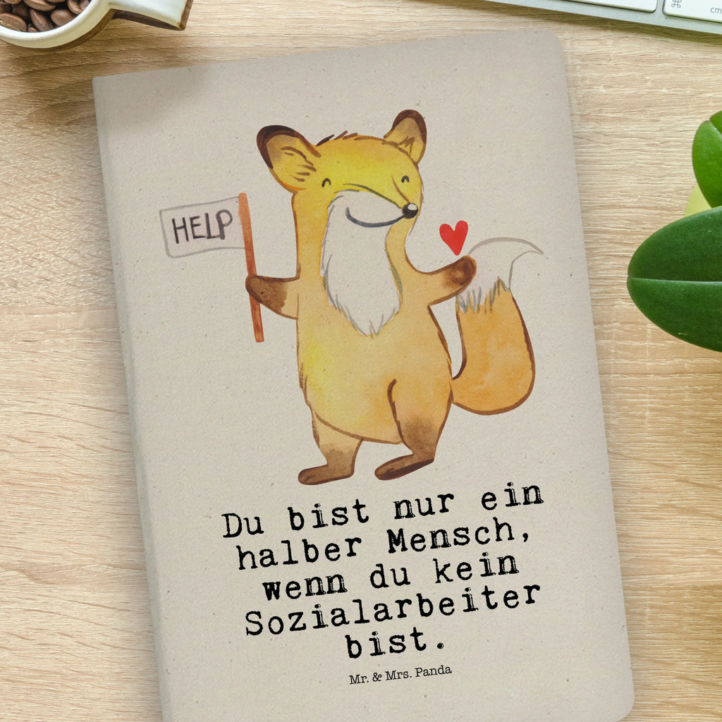 Cotton notebook Social Worker Heart diary, notes, notepad, writing book, notebook, sketchbook, journal, entry book, address book, gift, gift idea, best, farewell gift, passing exam, anniversary, retirement, promotion, job start, sayings, funny, profession