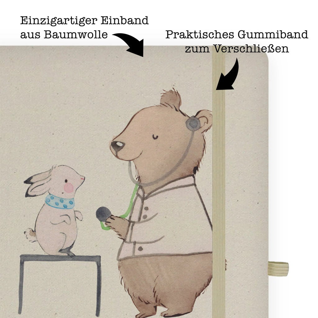 Cotton notebook Animal Practitioner Heart entry book, notepad, writing book, sketchbook, diary, notebook, notes, address book, journal, gift, gift idea, best, farewell gift, passing exam, anniversary, retirement, promotion, job start, sayings, funny, profession