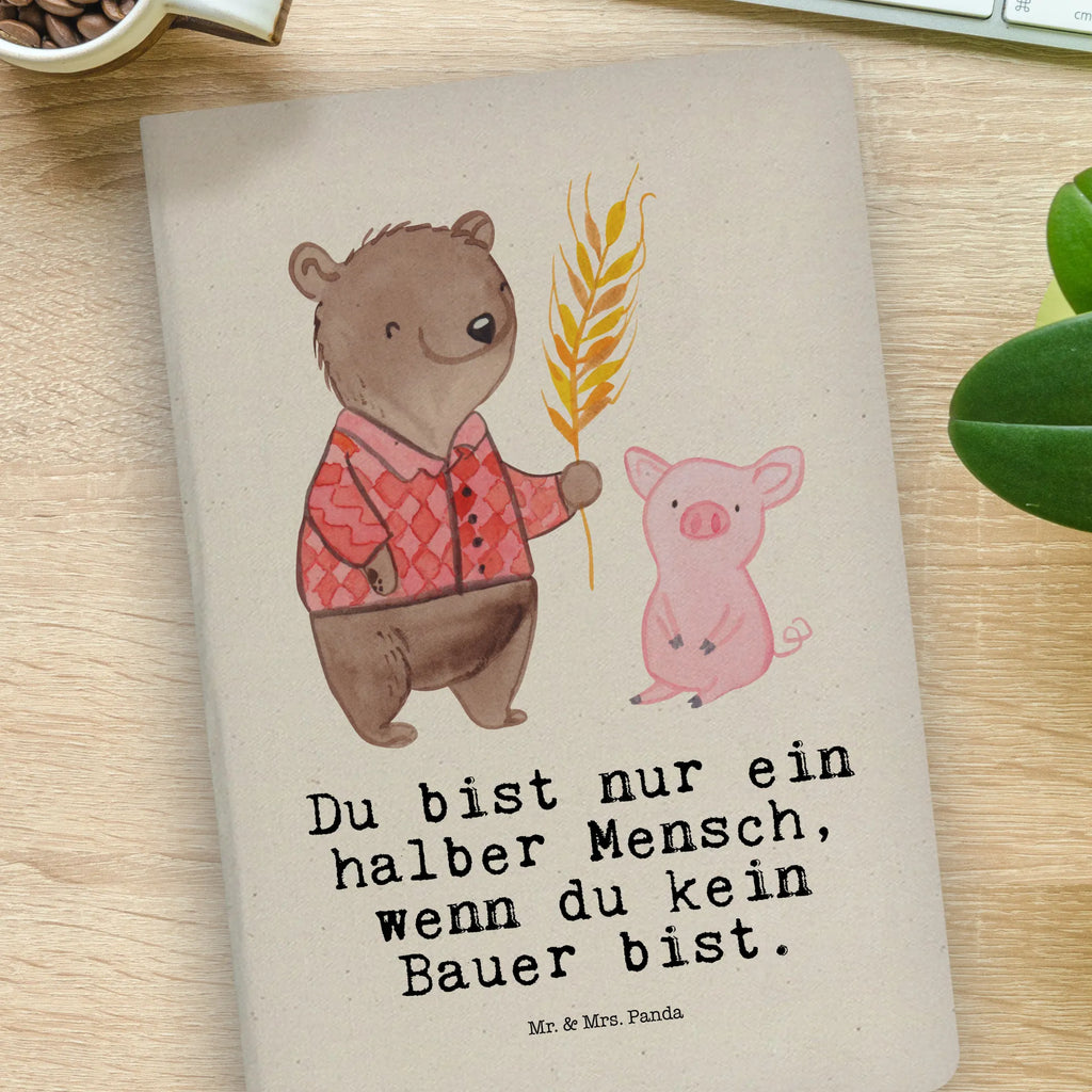 Cotton notebook Farmer heart sketchbook, diary, writing book, address book, journal, notepad, notebook, notes, entry book, gift, gift idea, best, farewell gift, passing exam, anniversary, retirement, promotion, job start, sayings, funny, profession