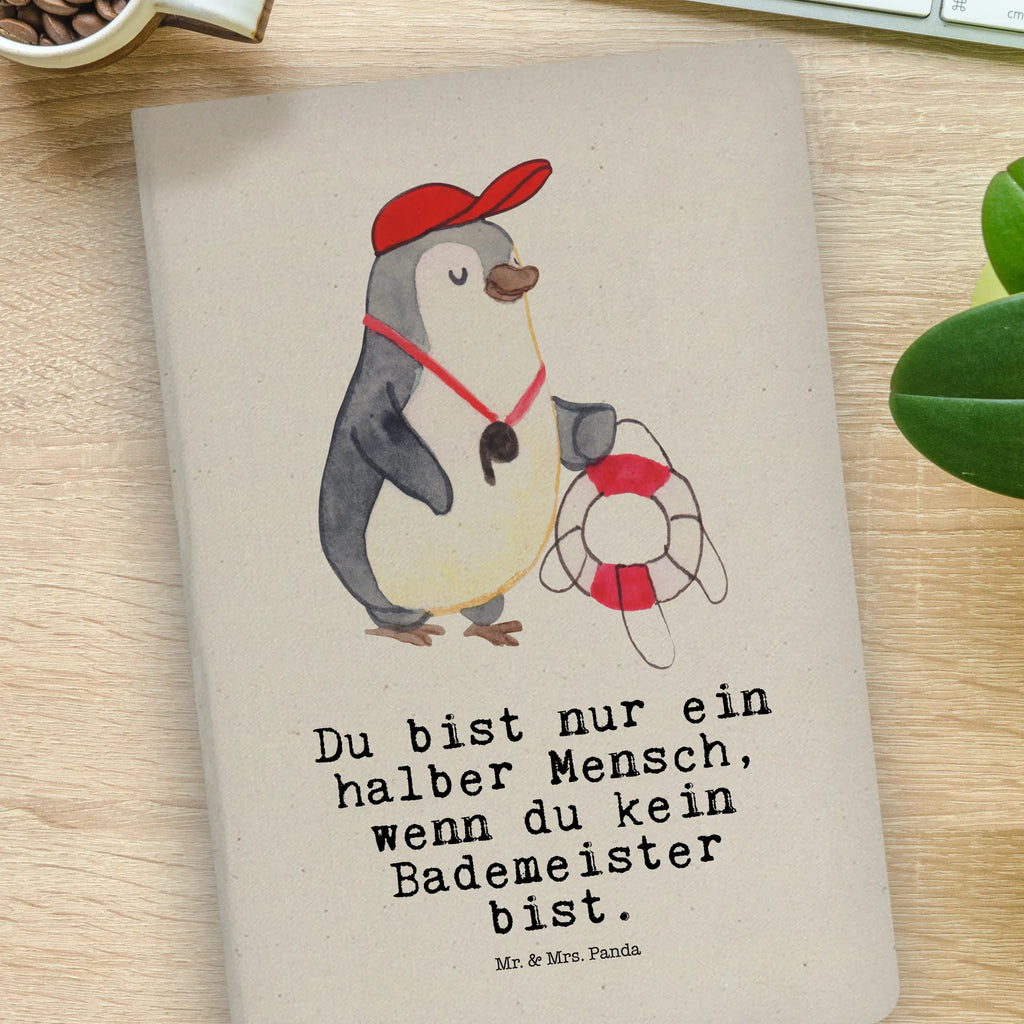 Cotton notebook lifeguard Heart sketchbook, entry book, notepad, diary, journal, notes, writing book, address book, notebook, gift, gift idea, best, farewell gift, passing exam, anniversary, retirement, promotion, job start, sayings, funny, profession