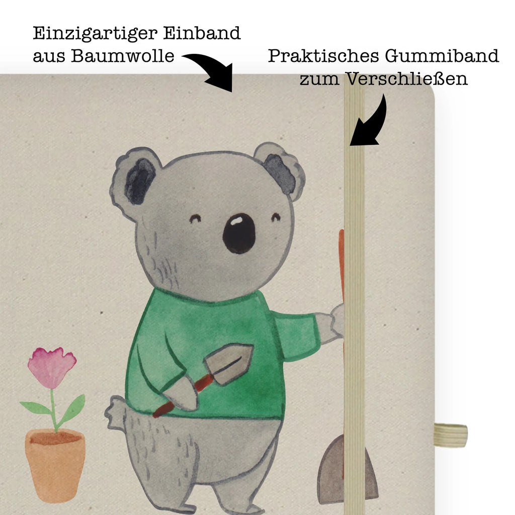 Cotton notebook Garden and Landscape Gardener Heart diary, journal, entry book, writing book, notes, sketchbook, address book, notepad, notebook, gift, gift idea, best, farewell gift, passing exam, anniversary, retirement, promotion, job start, sayings, funny, profession