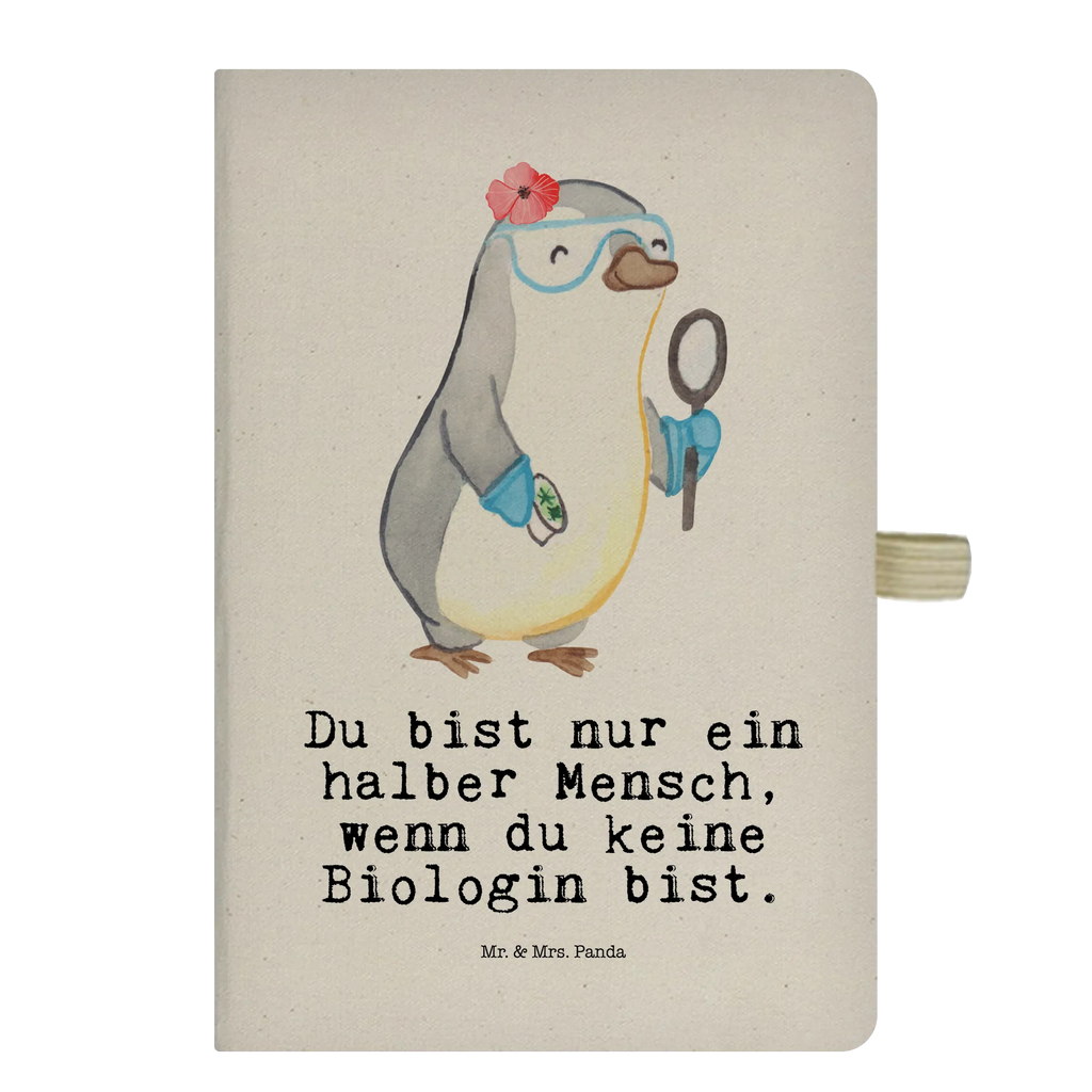 Bawełniany notatnik DIN A4 biolożka serce Zawód, Wykształcenie, Jubileusz, Pożegnanie, Emerytura, Kolega, Koleżanka, Prezent, Dawać, Pracownik, Współpracownik, Firma, Dziękuję, Dziękuję bardzo