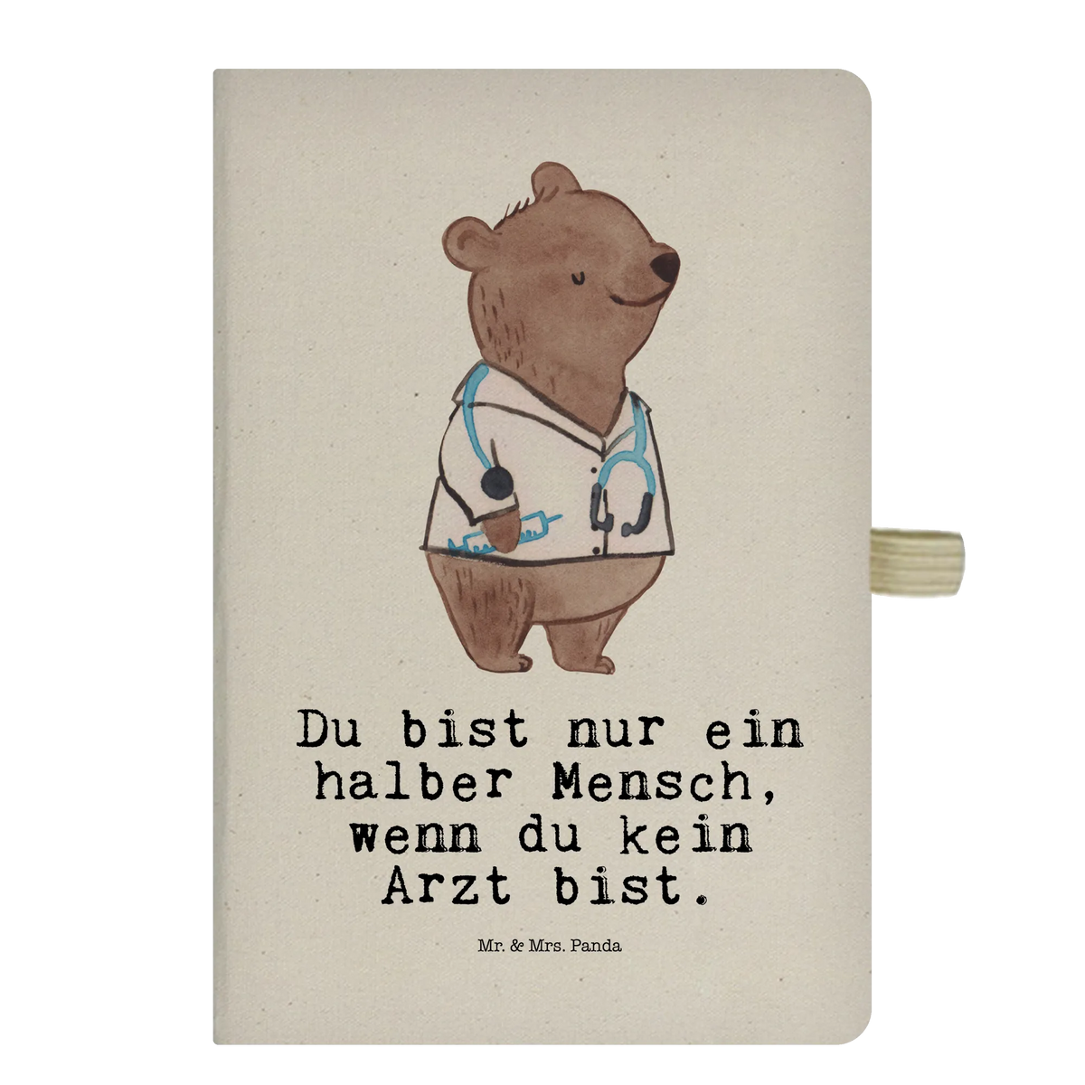 Bawełniany notes DIN A5 lekarz serce Dawać, Koleżanka, Kolega, Emerytura, Pożegnanie, Jubileusz, Wykształcenie, Zawód, Prezent, Dziękuję, Dziękuję bardzo, Współpracownik, Pracownik