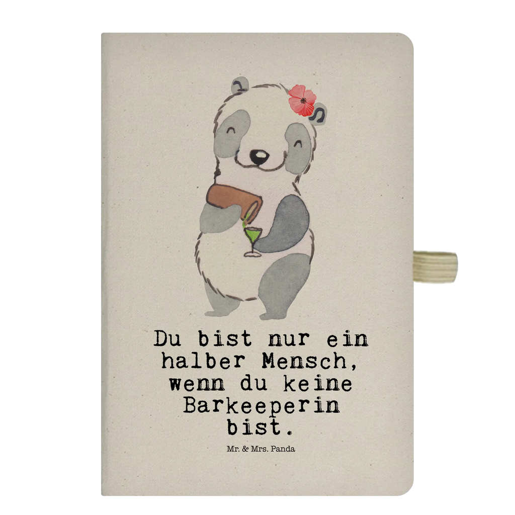 Bawełniany notatnik DIN A4 Barkeeperka serce Zawód, Wykształcenie, Jubileusz, Pożegnanie, Emerytura, Kolega, Koleżanka, Prezent, Dawać, Pracownik, Współpracownik, Firma, Dziękuję, Dziękuję bardzo