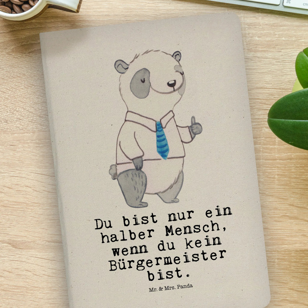 Cotton notebook Mayor Heart notebook, journal, entry book, address book, notepad, writing book, sketchbook, diary, notes, gift, gift idea, best, farewell gift, passing exam, anniversary, retirement, promotion, job start, sayings, funny, profession