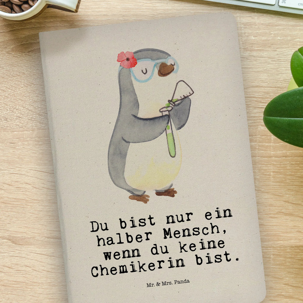 Cotton notebook Chemist Heart notes, sketchbook, notebook, notepad, diary, writing book, entry book, address book, journal, gift, gift idea, best, farewell gift, passing exam, anniversary, retirement, promotion, job start, sayings, funny, profession