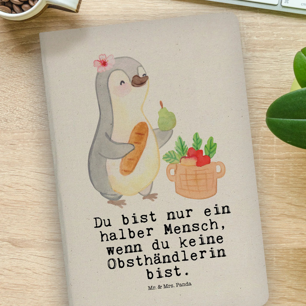 Cotton notebook Fruit vendor heart sketchbook, journal, writing book, address book, notebook, notes, notepad, entry book, diary, gift, gift idea, best, farewell gift, passing exam, anniversary, retirement, promotion, job start, sayings, funny, profession