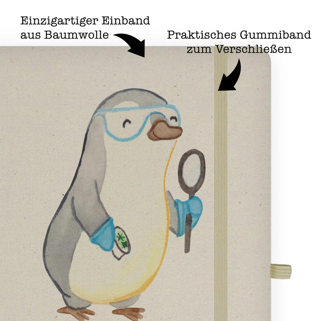 Bawełniany notatnik DIN A4 nauczyciel biologii serce Zawód, Wykształcenie, Jubileusz, Pożegnanie, Emerytura, Kolega, Koleżanka, Prezent, Dawać, Pracownik, Współpracownik, Firma, Dziękuję, Dziękuję bardzo
