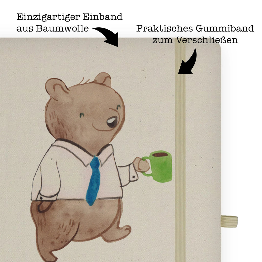 Bawełniany notatnik DIN A4 Moderator Serce Zawód, Wykształcenie, Jubileusz, Pożegnanie, Emerytura, Kolega, Koleżanka, Prezent, Dawać, Pracownik, Współpracownik, Firma, Dziękuję, Dziękuję bardzo