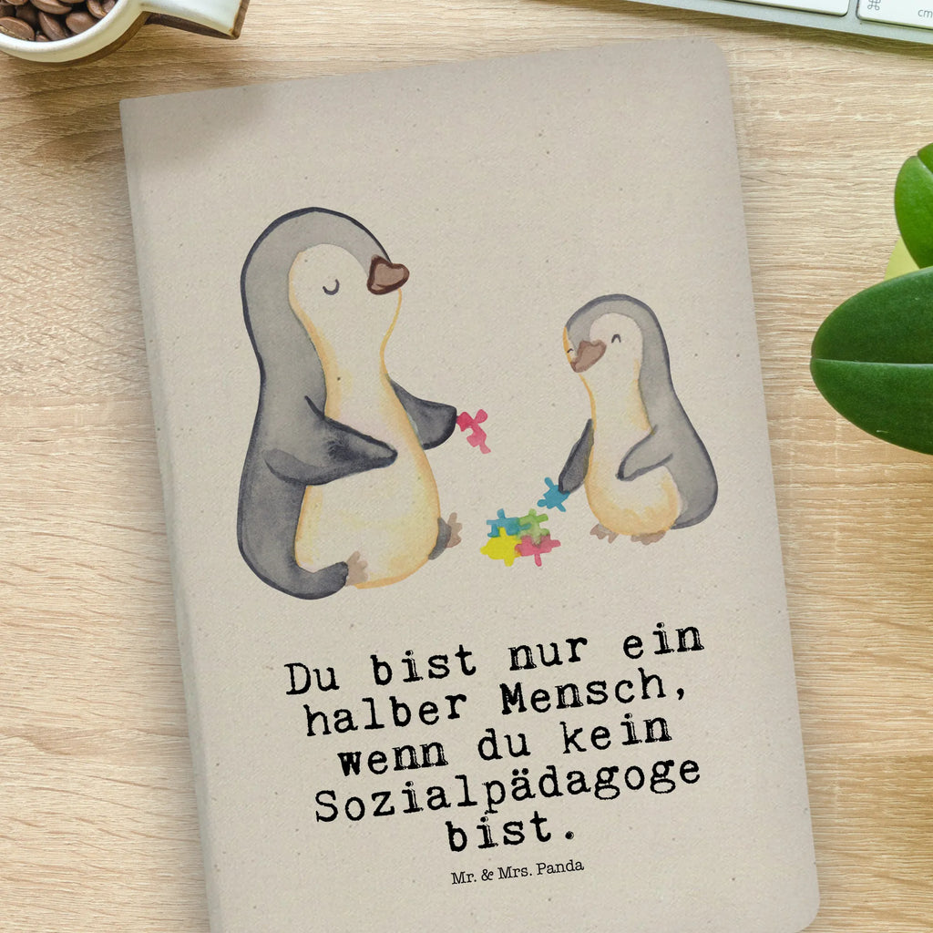 Cotton notebook social pedagogue Heart writing book, notebook, diary, entry book, notepad, journal, notes, sketchbook, address book, gift, gift idea, best, farewell gift, passing exam, anniversary, retirement, promotion, job start, sayings, funny, profession