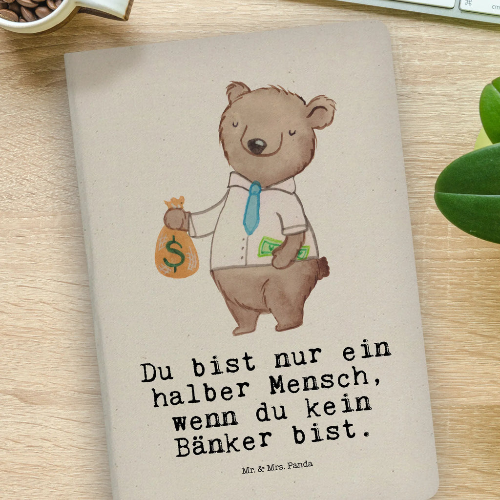 Cotton notebook banker heart notepad, sketchbook, notes, entry book, journal, writing book, diary, notebook, address book, gift, gift idea, best, farewell gift, passing exam, anniversary, retirement, promotion, job start, sayings, funny, profession