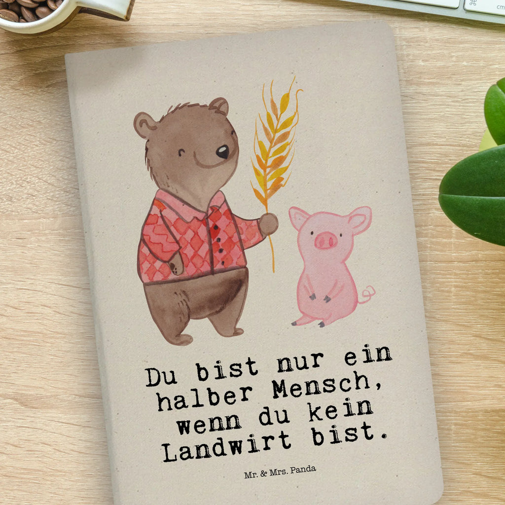 Cotton notebook Farmer Heart sketchbook, writing book, notes, journal, notepad, notebook, diary, address book, entry book, gift, gift idea, best, farewell gift, passing exam, anniversary, retirement, promotion, job start, sayings, funny, profession