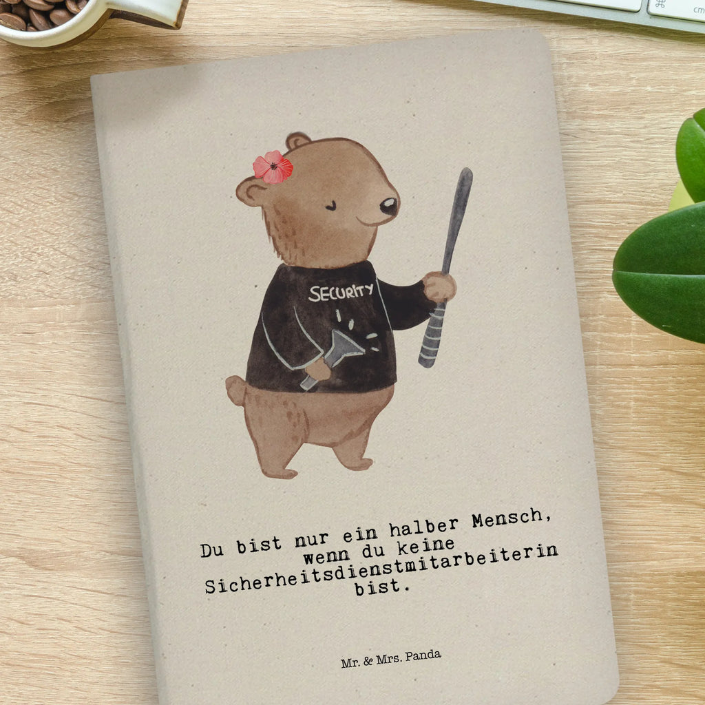 Cotton notebook Female security service employee Heart writing book, notebook, diary, notepad, sketchbook, entry book, address book, notes, journal, gift, gift idea, best, farewell gift, passing exam, anniversary, retirement, promotion, job start, sayings, funny, profession