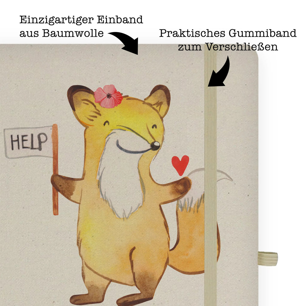 Cotton notebook social worker Heart notepad, diary, sketchbook, entry book, address book, notes, writing book, journal, notebook, gift, gift idea, best, farewell gift, passing exam, anniversary, retirement, promotion, job start, sayings, funny, profession