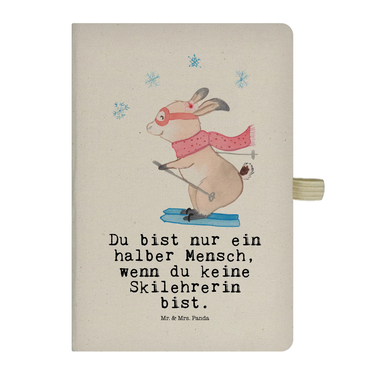 Cotton notebook ski instructor Heart writing book, notebook, entry book, notepad, journal, diary, sketchbook, notes, address book, gift, gift idea, best, farewell gift, passing exam, anniversary, retirement, promotion, job start, sayings, funny, profession