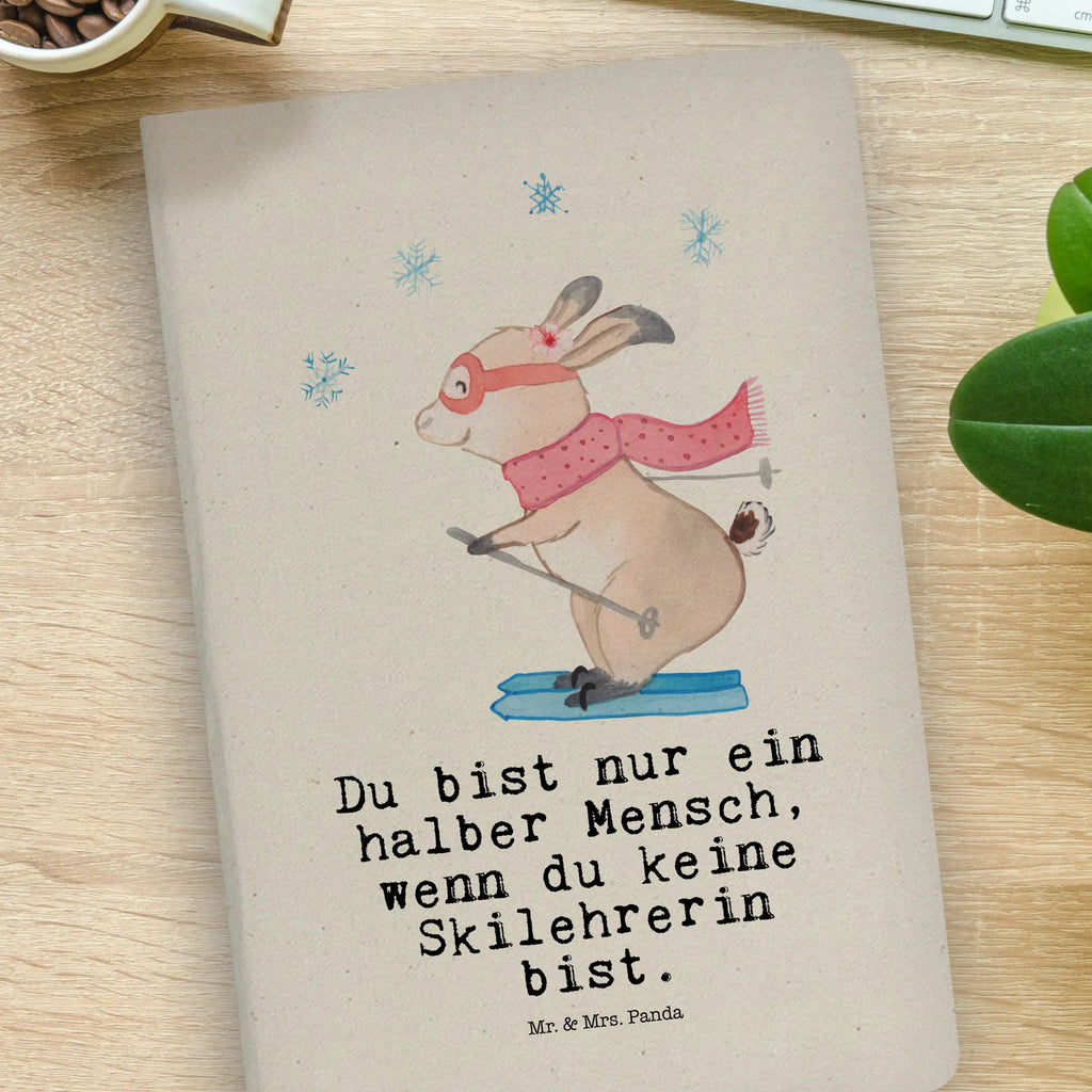 Cotton notebook ski instructor Heart writing book, notebook, entry book, notepad, journal, diary, sketchbook, notes, address book, gift, gift idea, best, farewell gift, passing exam, anniversary, retirement, promotion, job start, sayings, funny, profession