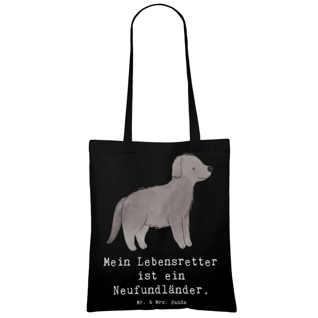 Tragetasche Neufundländer Lebensretter Stofftasche, Laptoptasche, Shopper, Einkaufstüte, Umhängetasche, Jutetasche, Schultertasche, Stoffbeutel, Beuteltasche, Strandtasche, Jutebeutel, Tragetasche, Einkaufstasche, Tasche, Badetasche, Beutel, Hund, Hunderasse, Rassehund, Hundebesitzer, Geschenk, Tierfreund, Schenken, Welpe, Newfoundland, Neufundländer