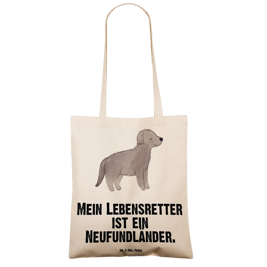 Tragetasche Neufundländer Lebensretter Stofftasche, Laptoptasche, Shopper, Einkaufstüte, Umhängetasche, Jutetasche, Schultertasche, Stoffbeutel, Beuteltasche, Strandtasche, Jutebeutel, Tragetasche, Einkaufstasche, Tasche, Badetasche, Beutel, Hund, Hunderasse, Rassehund, Hundebesitzer, Geschenk, Tierfreund, Schenken, Welpe, Newfoundland, Neufundländer