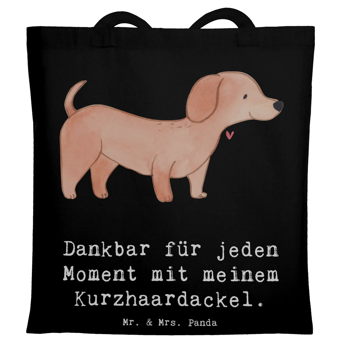 Tote bag Dachshund Smooth-haired Dachshund moment giving, gift, puppy, animal lover, dog owner, purebred dog, dog breed